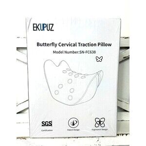 EKUPUZ Butterfly Cervical Traction Pillow Device Neck Shoulder Chiropractic